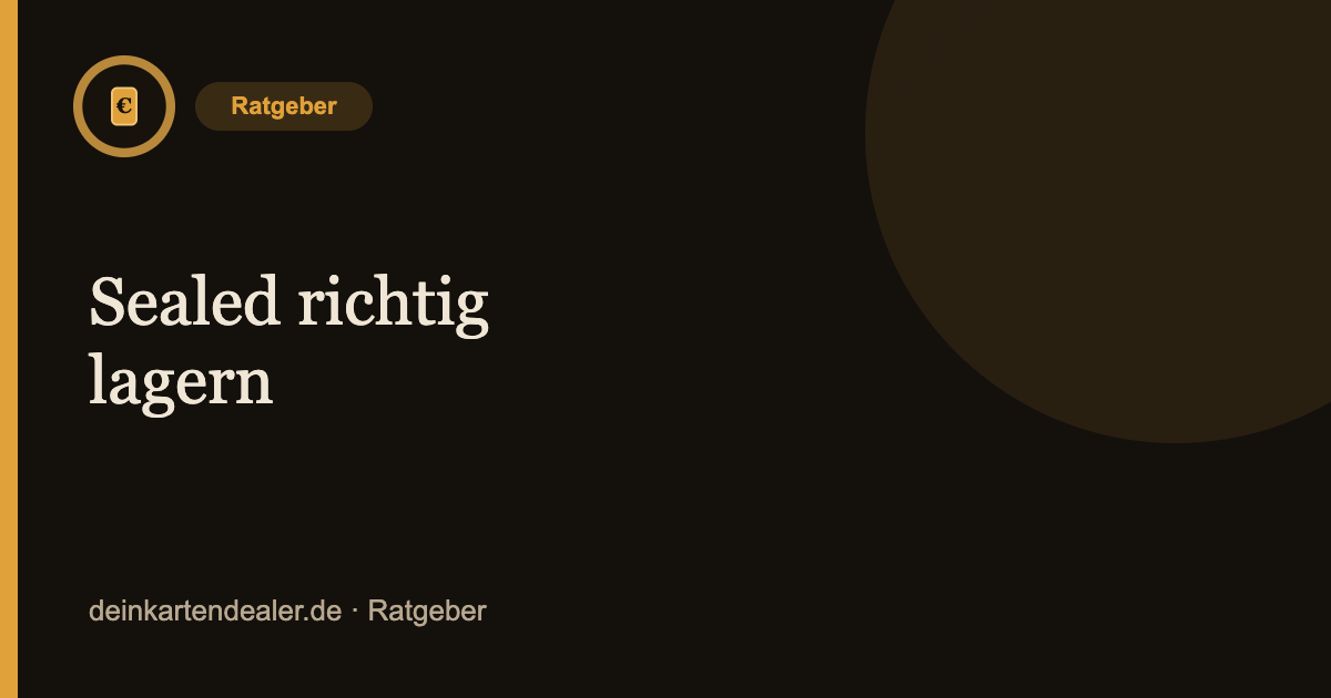 Sealed richtig lagern – Kartendealer