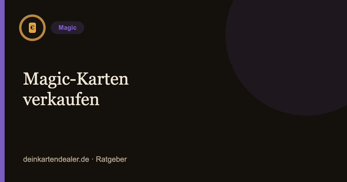 Magic-Karten verkaufen – Kartendealer