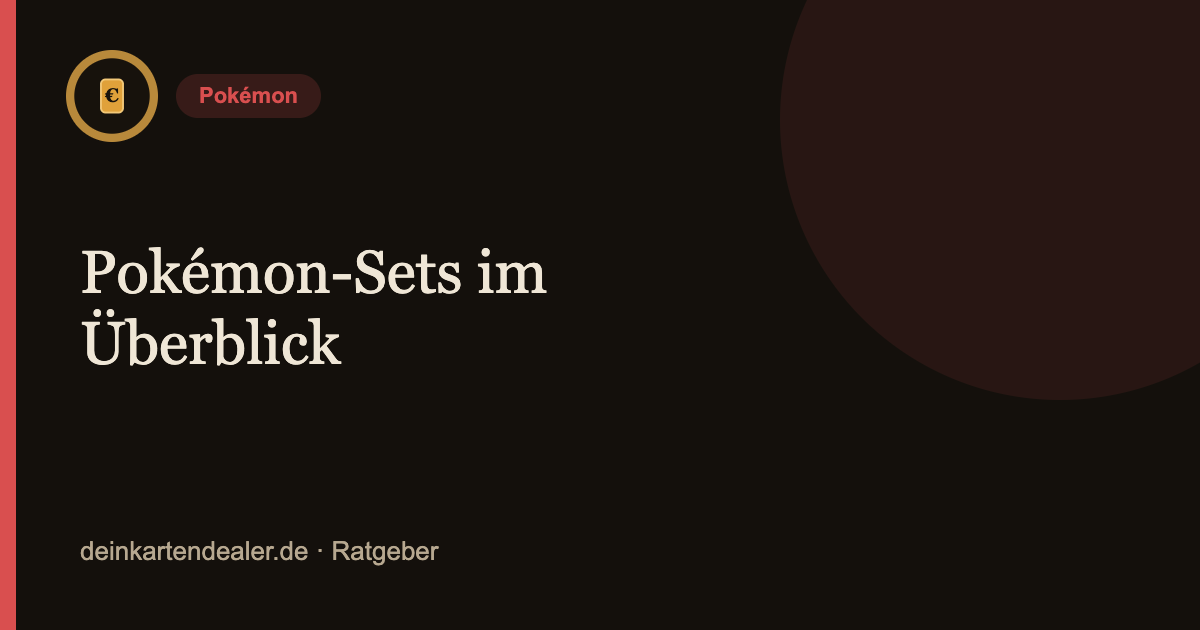 Pokémon-Sets im Überblick – Kartendealer