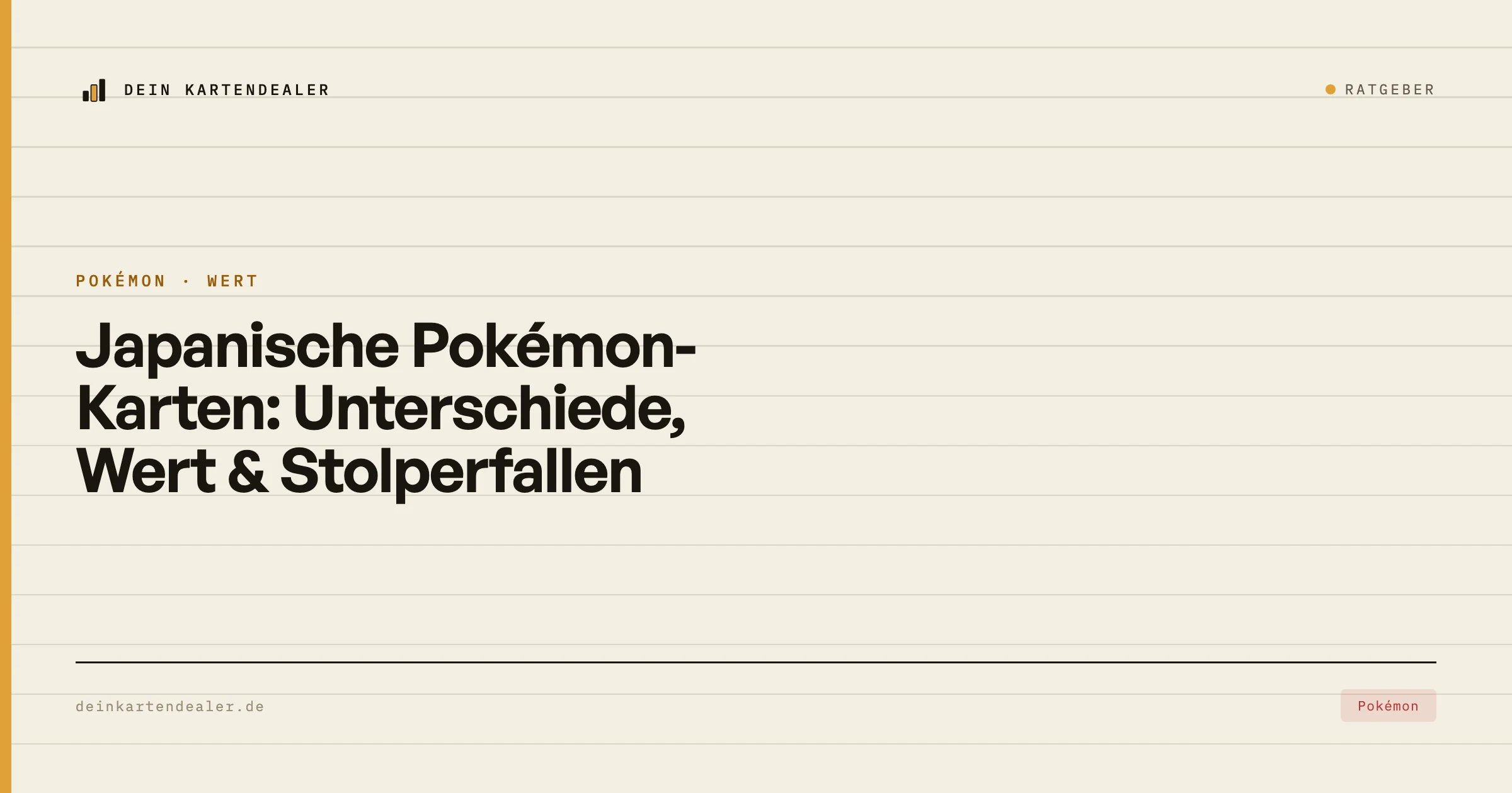 Japanische Pokémon-Karten: Unterschiede, Wert & Stolperfallen