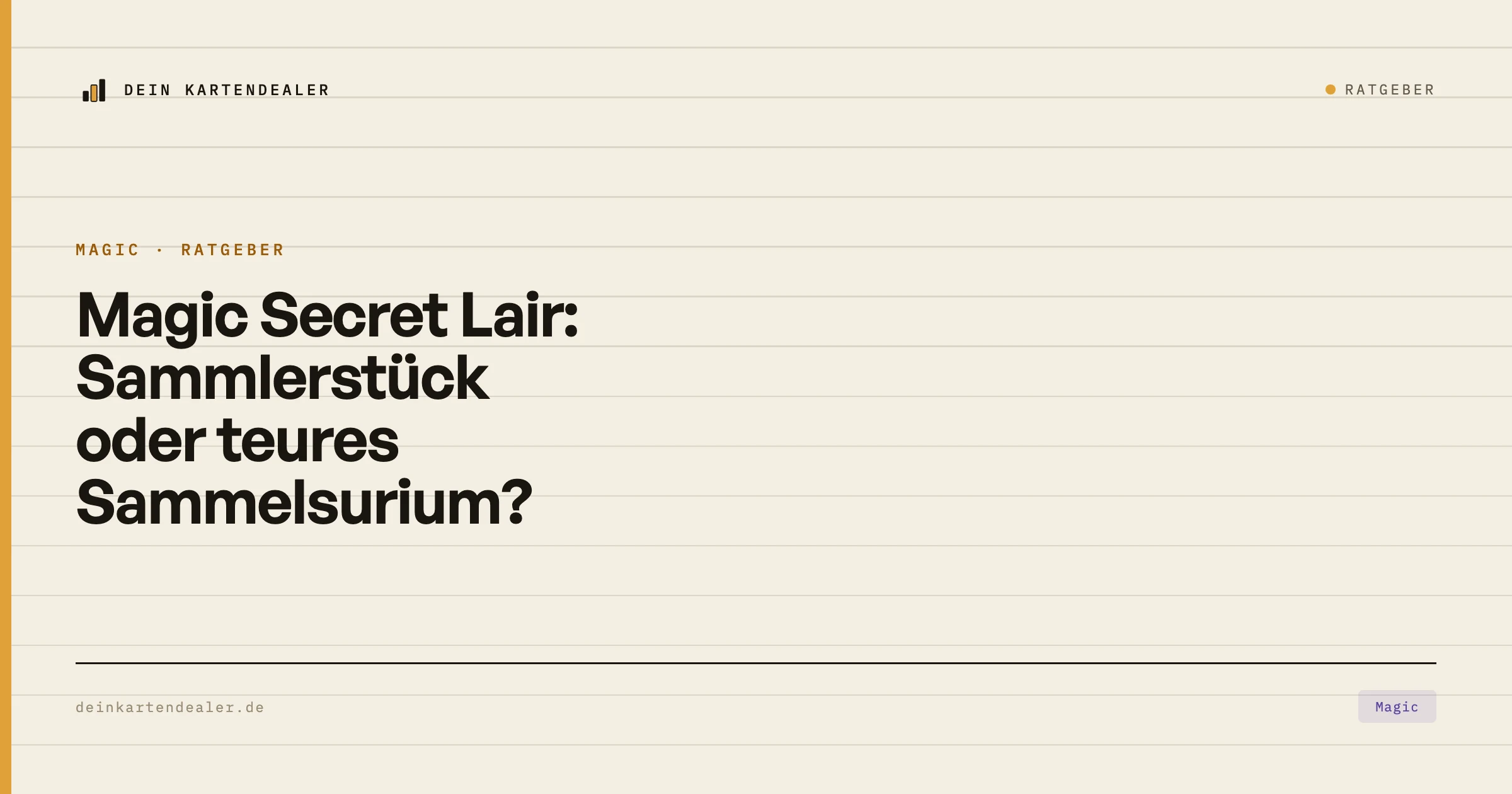 Magic Secret Lair: Sammlerstück oder teures Sammelsurium?