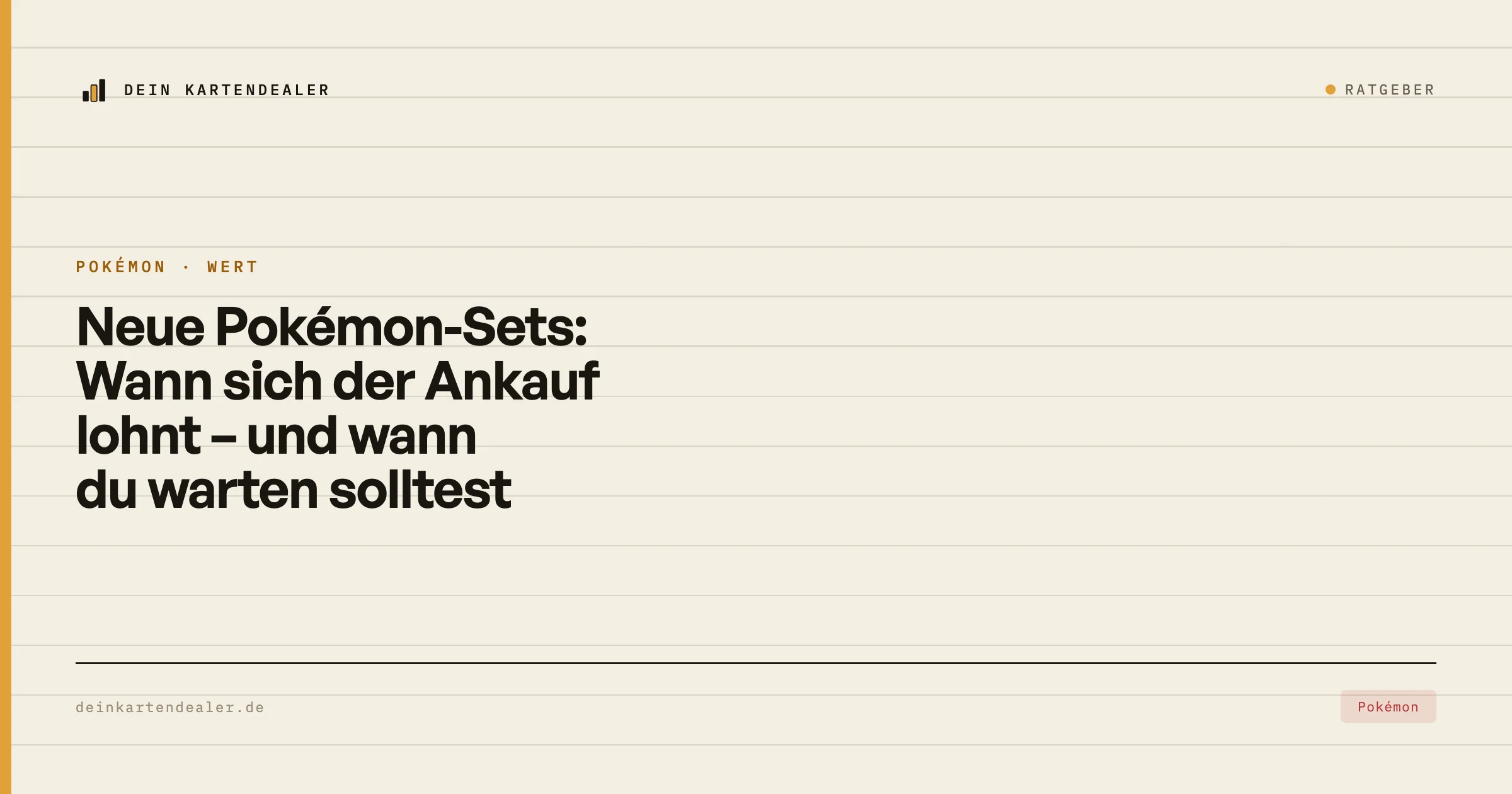 Neue Pokémon-Sets: Wann sich der Ankauf lohnt – und wann du warten solltest