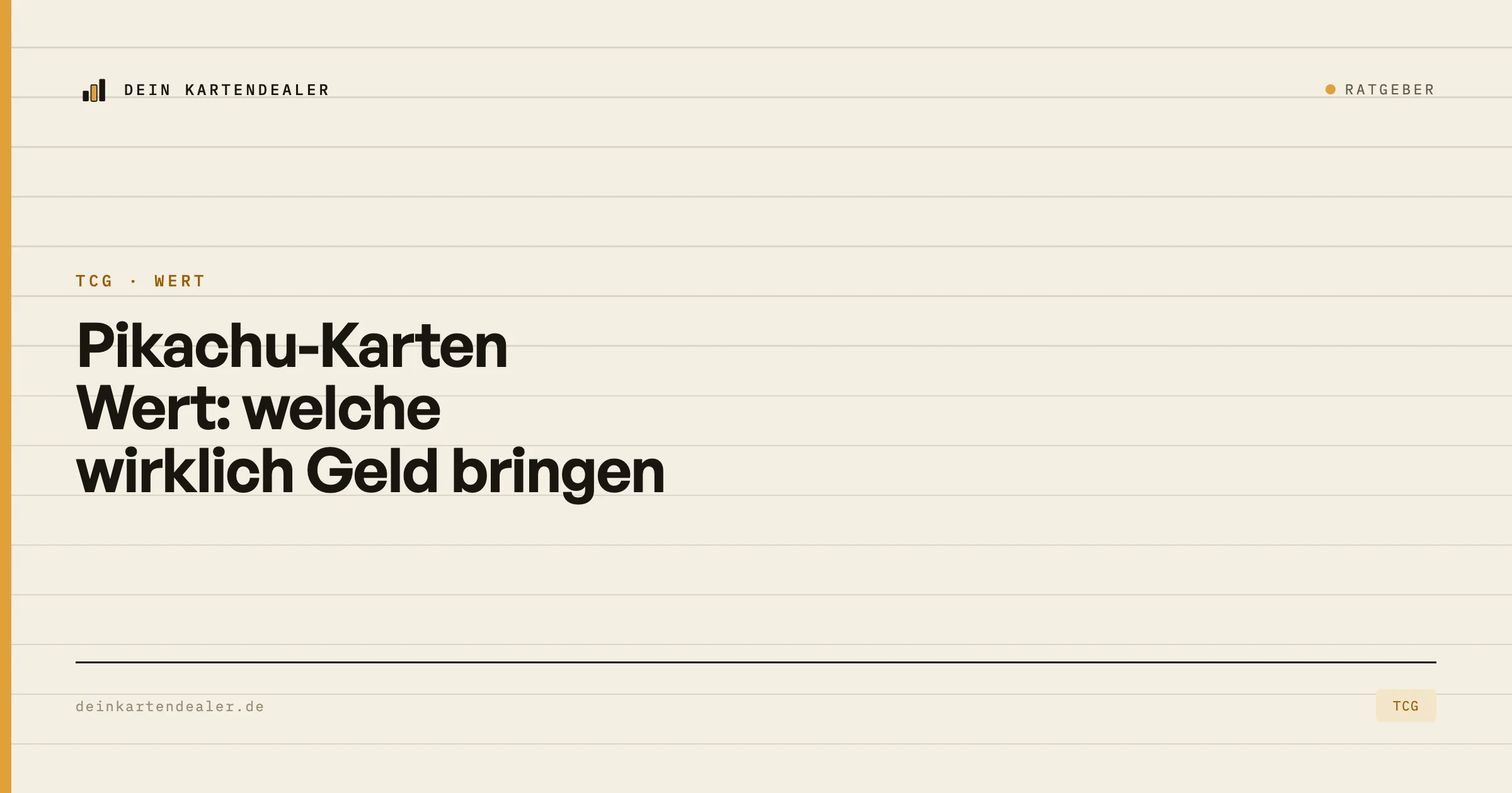 Pikachu-Karten Wert: welche wirklich Geld bringen