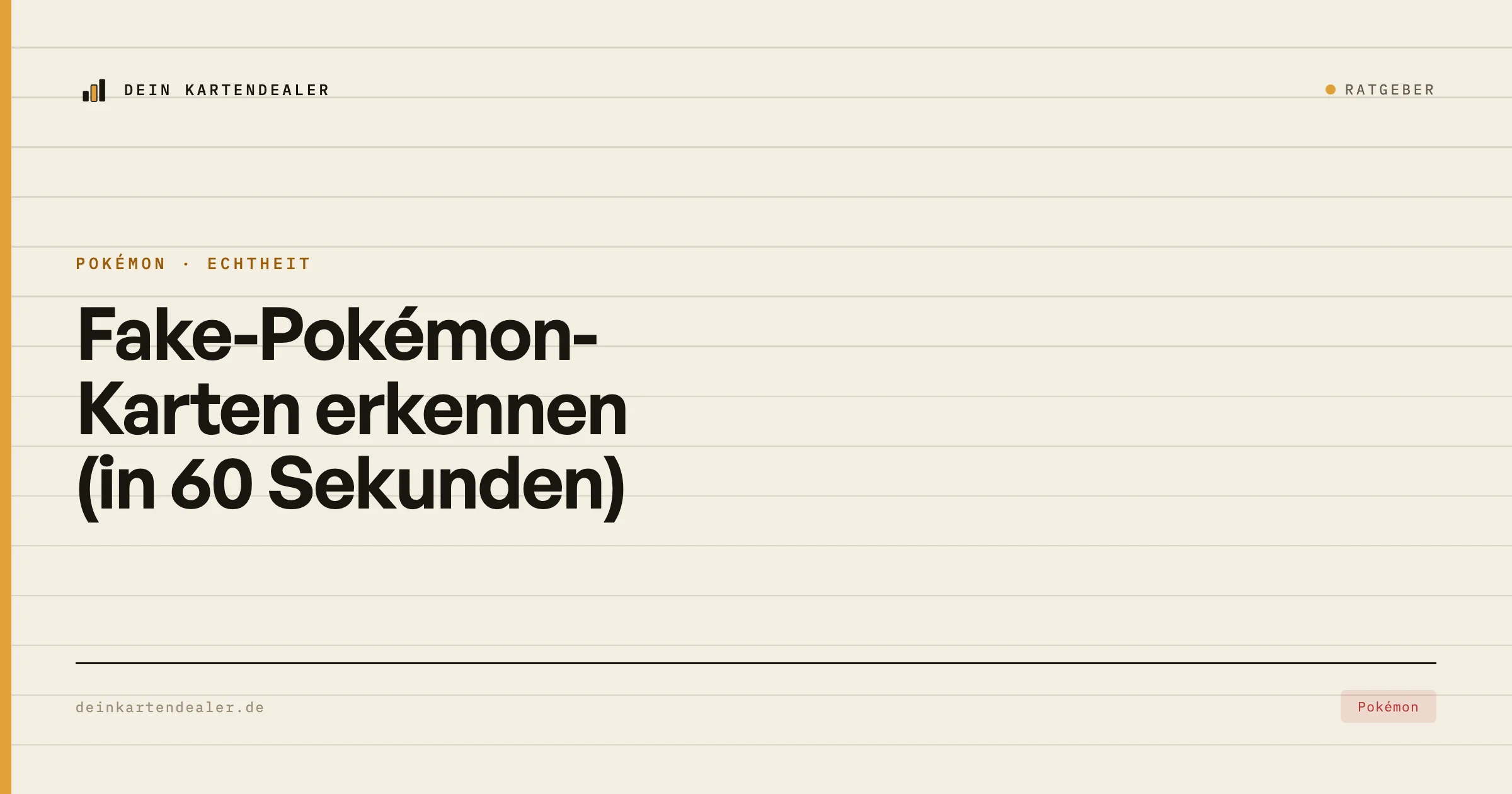 Fake-Pokémon-Karten erkennen (in 60 Sekunden)