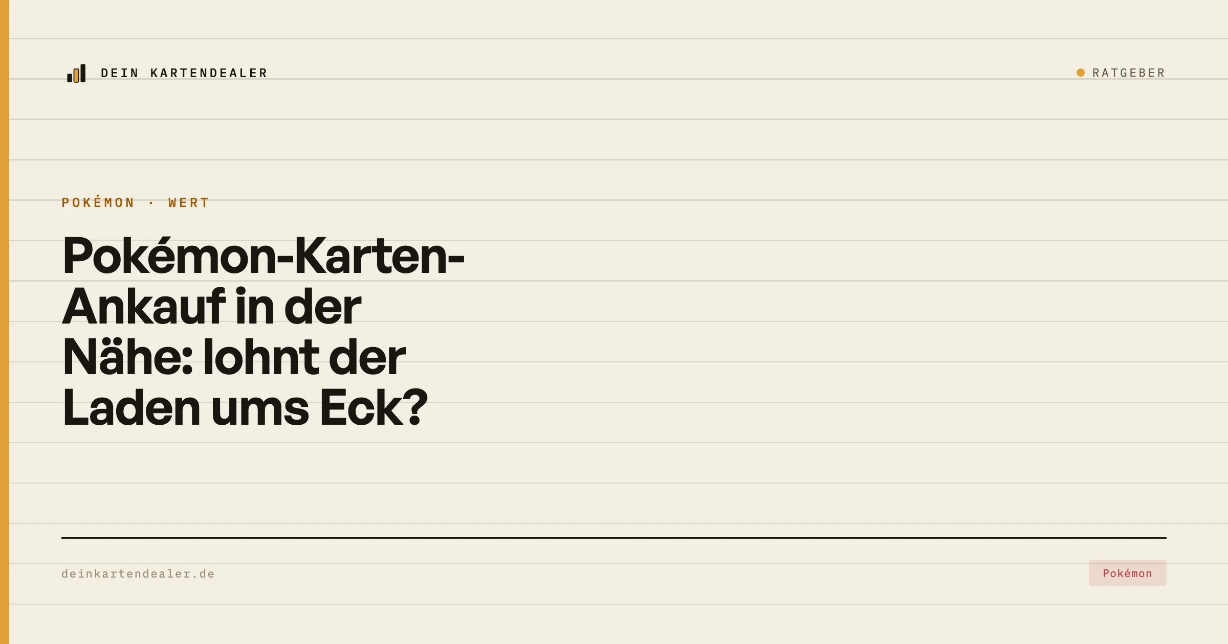 Pokémon-Karten-Ankauf in der Nähe: lohnt der Laden ums Eck?