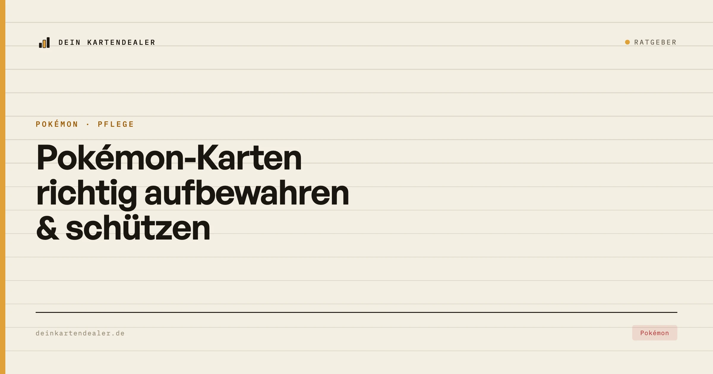 Pokémon-Karten richtig aufbewahren & schützen