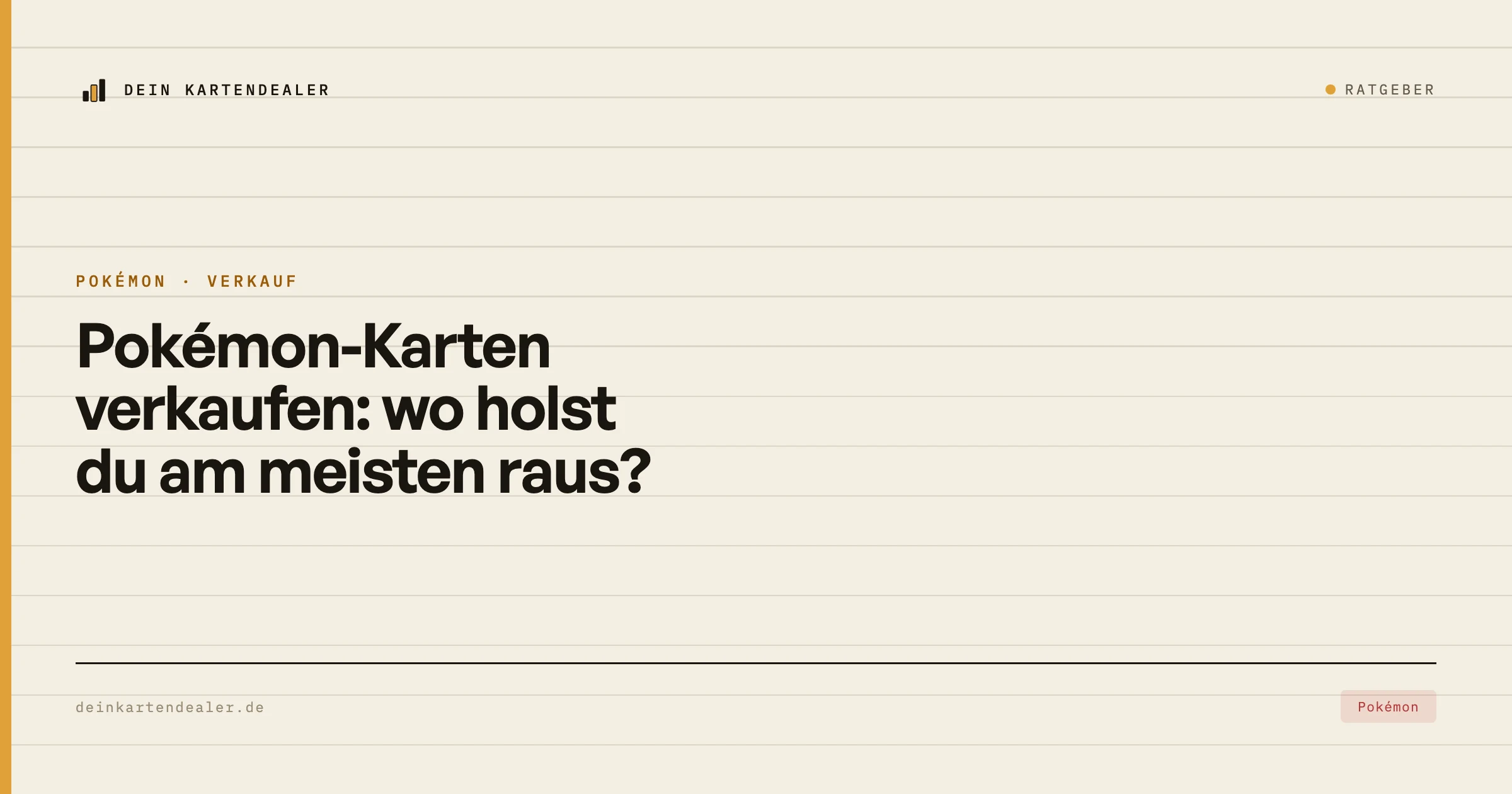 Pokémon-Karten verkaufen: wo holst du am meisten raus?