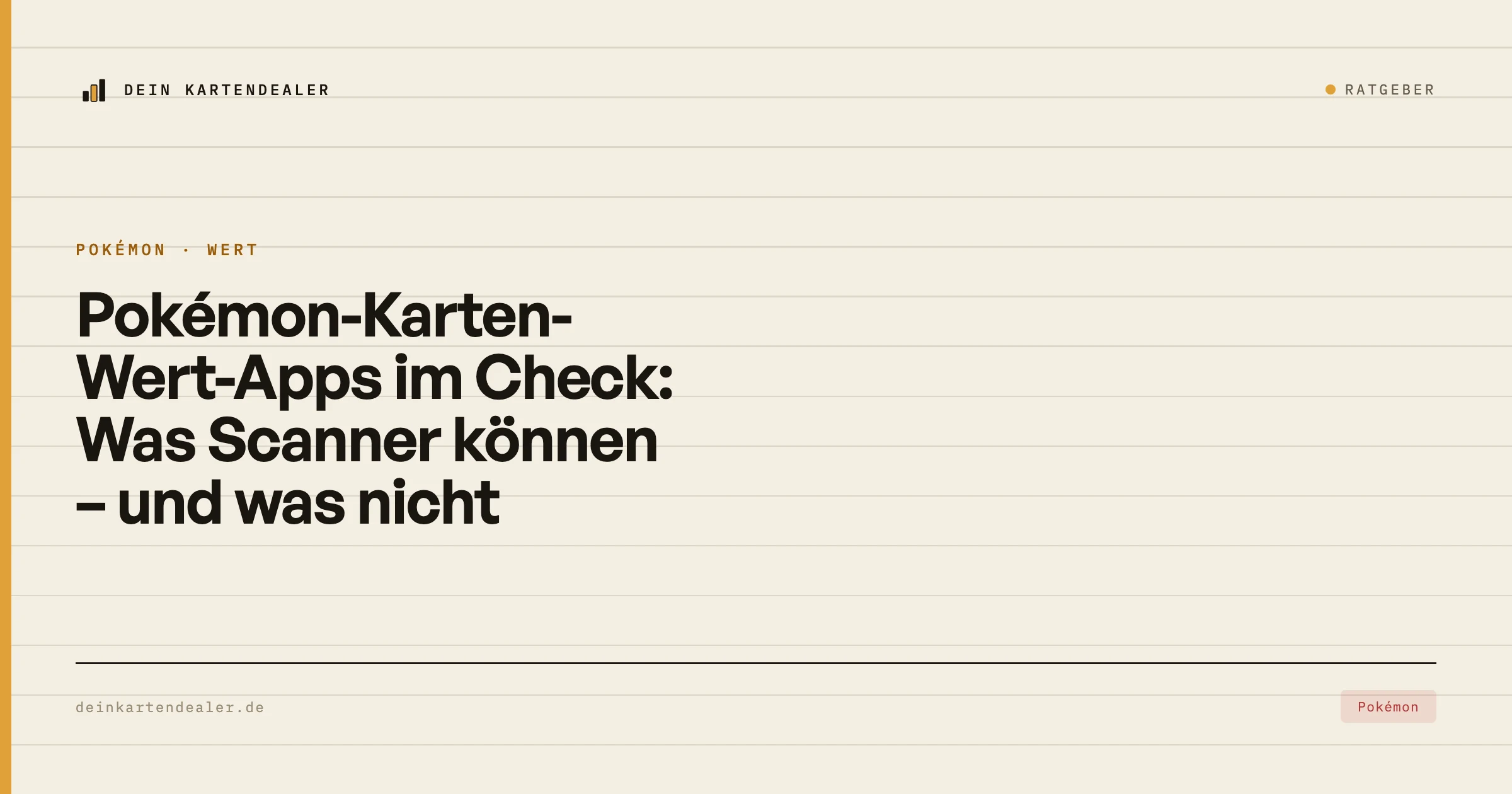 Pokémon-Karten-Wert-Apps im Check: Was Scanner können – und was nicht