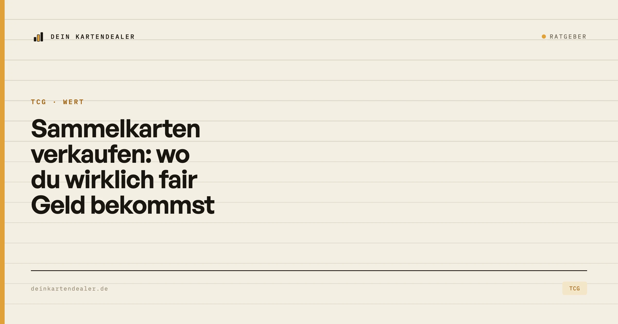 Sammelkarten verkaufen: wo du wirklich fair Geld bekommst