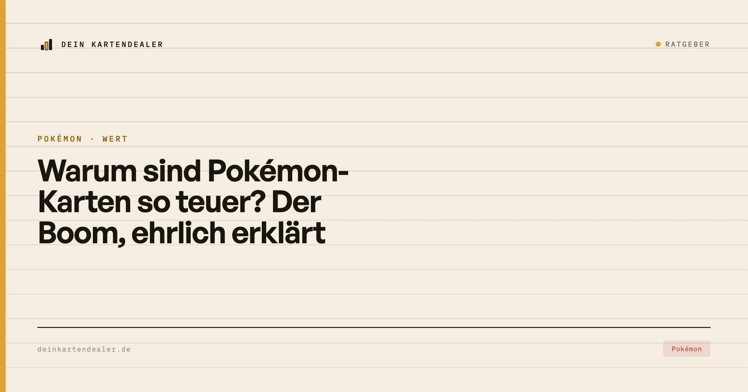 Warum sind Pokémon-Karten so teuer? Der Boom, ehrlich erklärt