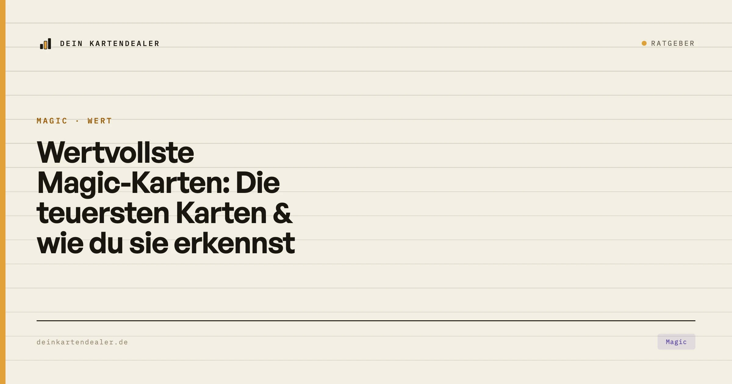 Wertvollste Magic-Karten: Die teuersten Karten & wie du sie erkennst