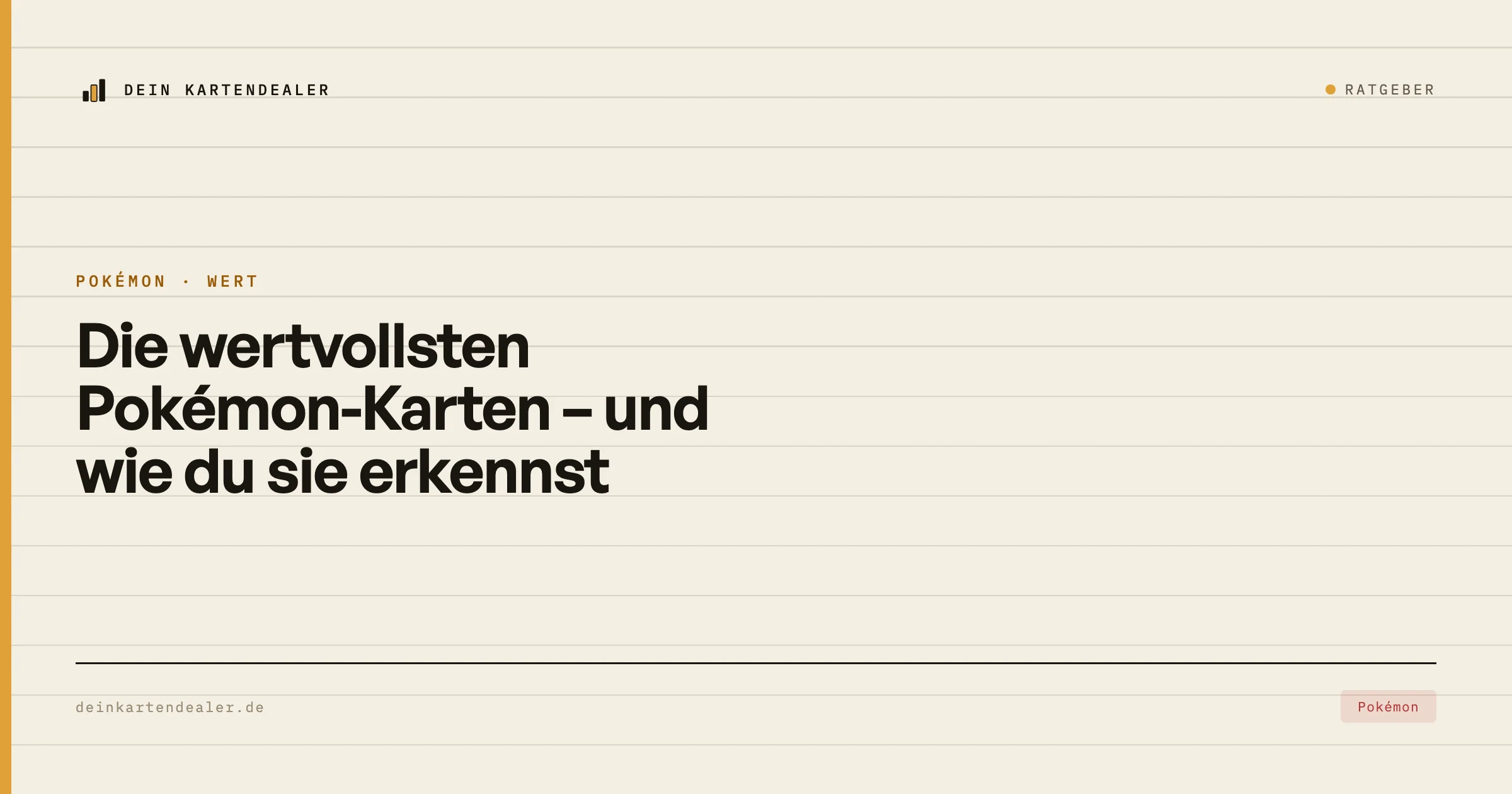 Die wertvollsten Pokémon-Karten – und wie du sie erkennst