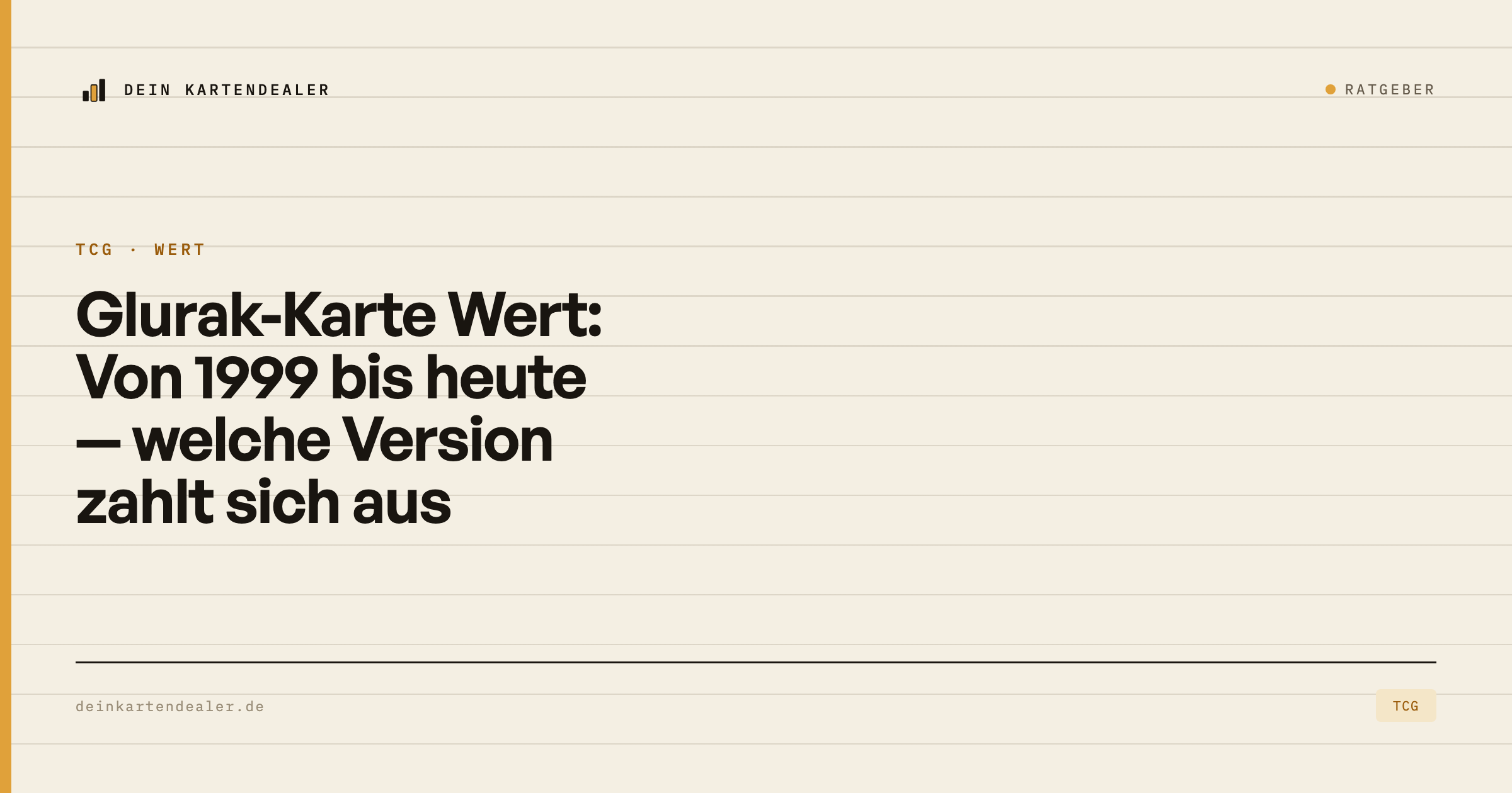 Glurak-Karte (Charizard) Wert: Von 1999 bis heute — welche Version zahlt sich aus
