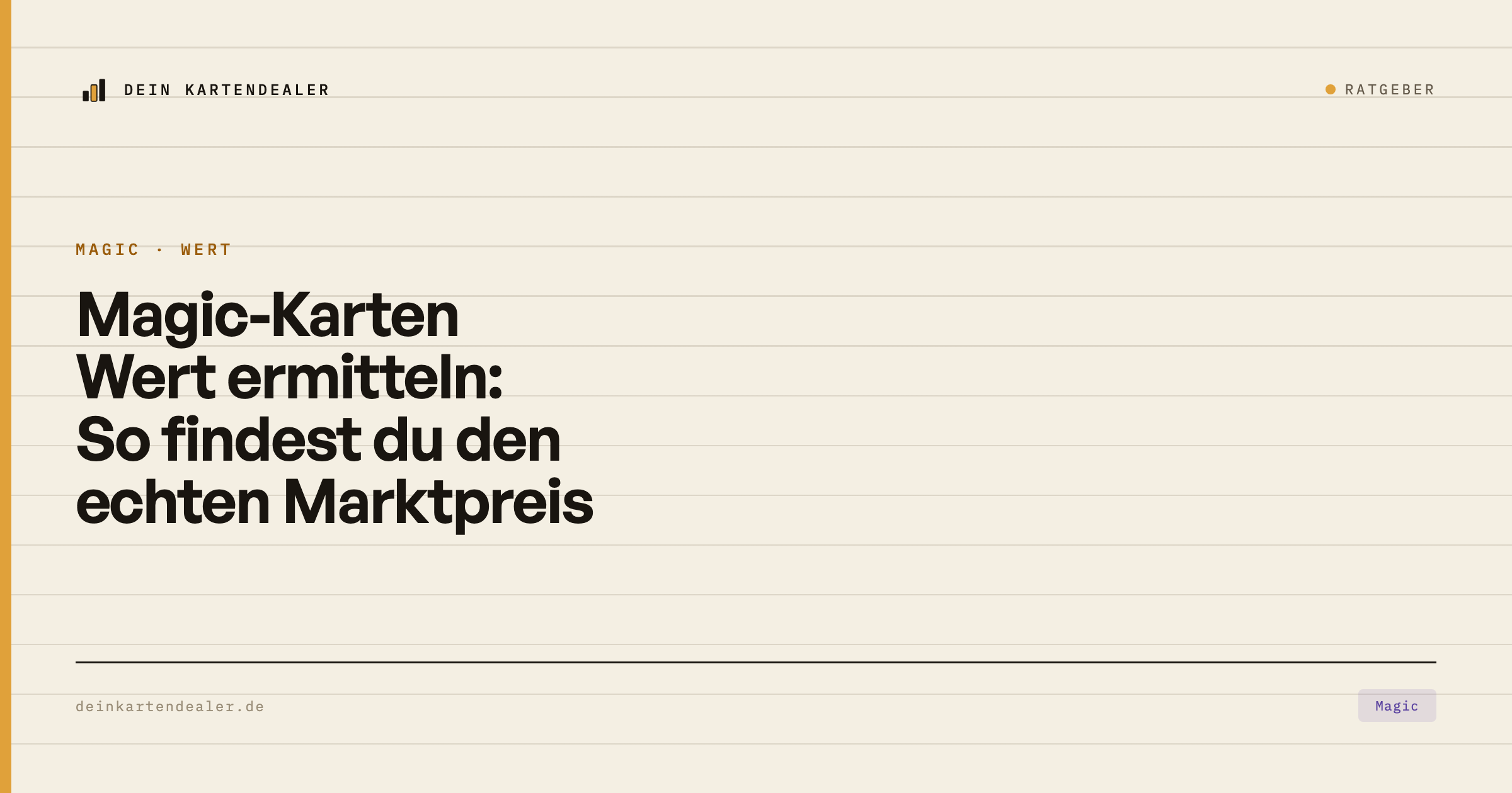 Magic-Karten Wert ermitteln: So findest du den echten Marktpreis