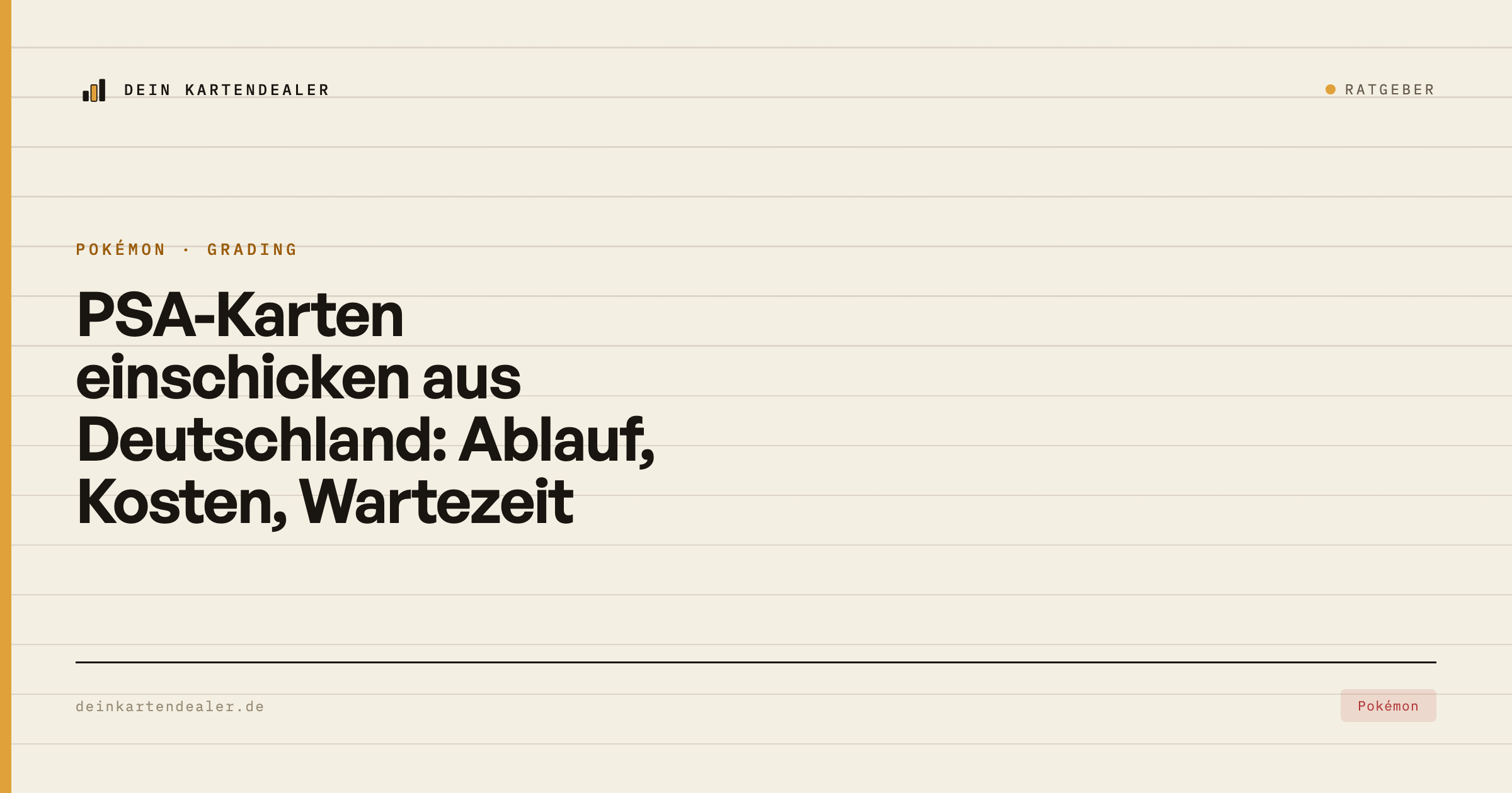 PSA Grading in Deutschland: Karten einschicken, Kosten, Wartezeit – und was Frankfurt ändert