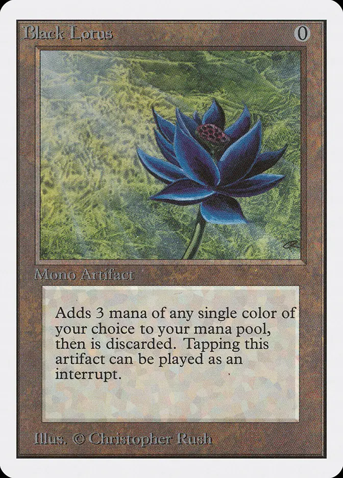 Magic-Karte Black Lotus aus dem Unlimited-Set (1993)
